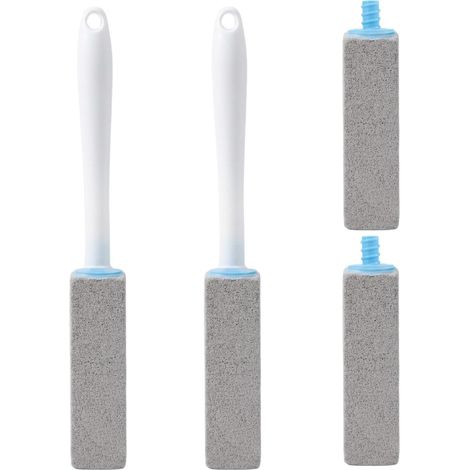Brosse Toilettes WC 4 Pièces Pierre Ponce WC Pierre de Nettoyage avec 2 Poignée pour Toilettes Salles de Bains Cuisines Piscines (1/5)