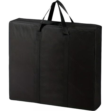 Grand sac de rangement Oxford 92 cm imperméable pliable (A)  Capacité de 92 x 76 x 13 cm, s'adapte aux grands ensembles de terrasse, revêtement imperméable, tissu Oxford noir (1/5)