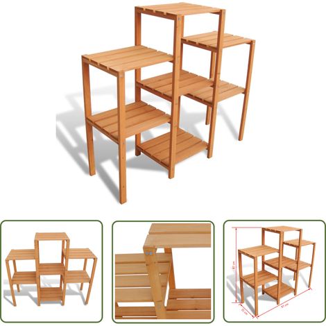 The Living Store Support de jardinière 97 x 31 x 87 cm - Support Plante - Étagère Plantes - Rangement Jardin - Décoration Extérieur - Meuble Jardin (1/4)