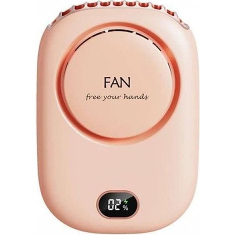 Mini Ventilateur Portable - Sans Lame - USB Rechargeable - Pour Climatisation Et Séchage Des Cils - Rose - 1 Pièce