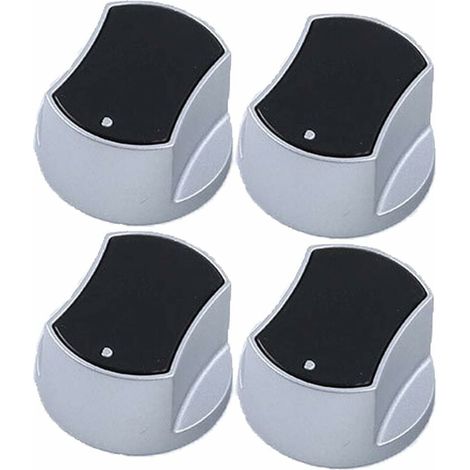 Bouton Plaque de Cuisson Bouton de commande universel cuisine cuisinière Poignée Lock Bouton Rotatif Universel Locks Bouton de Gaz,pour Cuisine Cuisinière Réchaud à Gaz Four de Cuisson 4 Pcs 8mm Noir, (1/5)