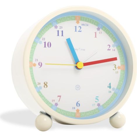 Réveil analogique pour enfants, réveil silencieux (sans tic-tac), mini réveil à quartz, réveil silencieux pour enfants, réveil éducatif pour enfants (1/5)