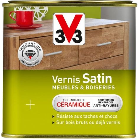 Vernis Meuble Et Objet V33, Chêne Clair Satiné, 0.75L (1/3)
