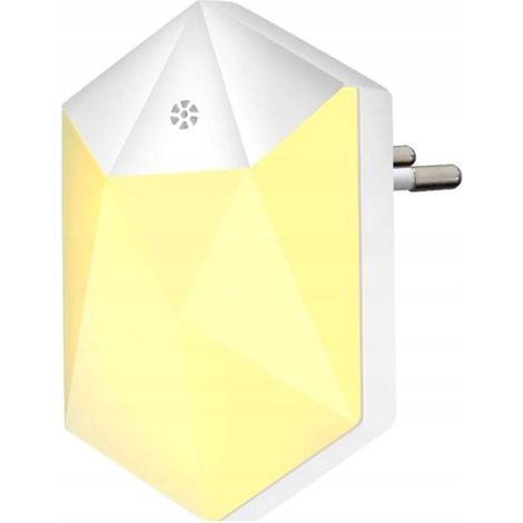 Veilleuse LED avec capteur crépusculaire automatique – Lampe de prise secteur avec détecteur de lumière – Éclairage blanc chaud 2700-3100K pour chambre, couloir, escalier et salle de bain (1/5)