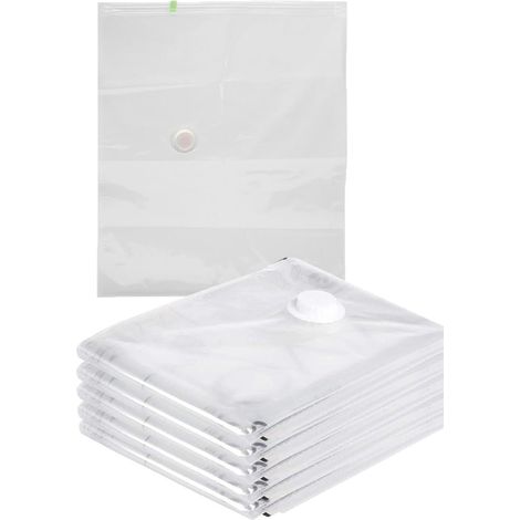 6er-Pack Vakuumbeutel für Kleidung, transparente Vakuumbeutel für Steppkleidung (40 x 50 cm) (1/5)