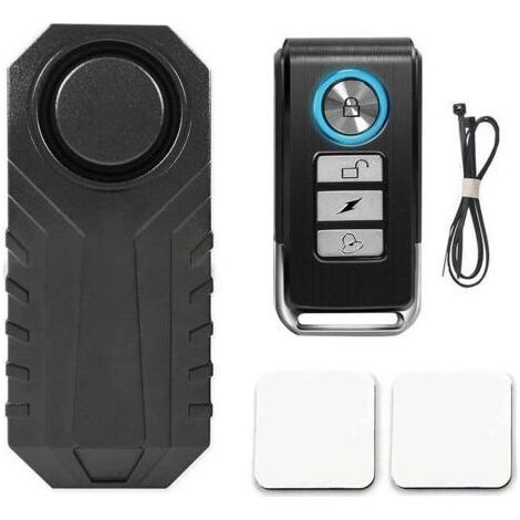 Alarme Vélo, Alarme Voiture sans Fil, Alarme pour Bicyclette, Moto, Voiture, Scooter, 113dB étanche sécurité Alarme avec Télécommande,AAFGVC (1/4)