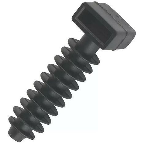 Pack of 100 bases - black hammer-in anchors ()