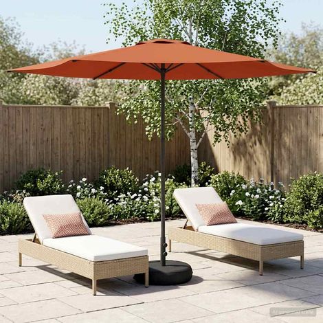 Paraguas de Jardín con Base 300 x 300 cm Poliéster Rectangular