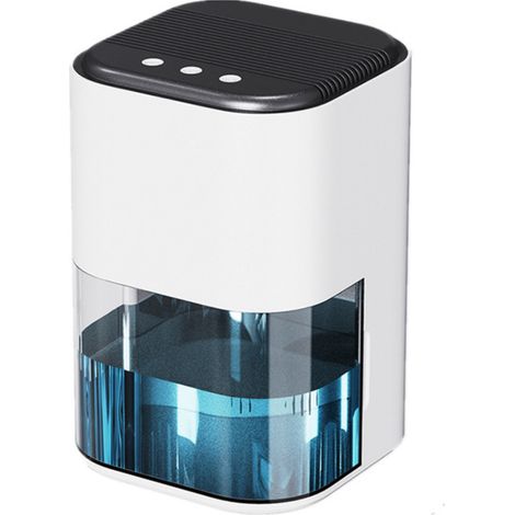 Déshumidificateur haute efficacité avec lumières LED colorées, capacité de 2000 ml, déshumidification automatique. (1/5)