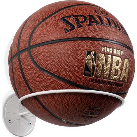 Support Murale Pour Ballons - Acier Noir - 7,3 Pouces de Largeur - Pour Basketball Volleyball Football - 1 Pièce (1/5)