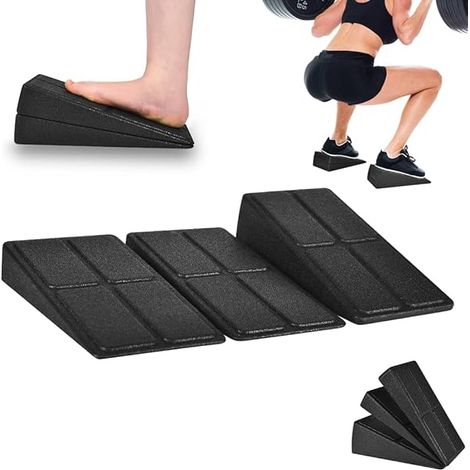 Slant Board - Calf Stretcher - 3 Pièces - Angles Réglables 8 5° à 34° - Pour Étirements des Mollets et Fasciite Plantaire - 12 x 6 3 Pouces - 1 Pièce (1/3)