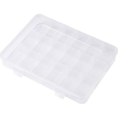 TRU COMPONENTS TC-SG18-012 Mallette de rangement (L x l x H) 200 x 160 x 30 mm Nombre de compartiments: 18 séparations (1/4)