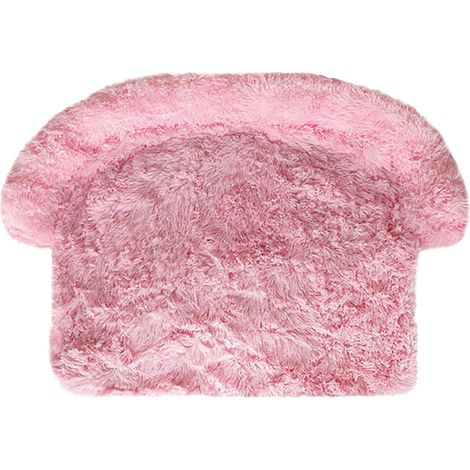 Niche pour Chien et Chat en Peluche Douce pour Le canapé. Lit pour Animaux avec Base antidérapante et imperméable. Coussin de canapé pour Animaux de Compagnie 76 x 76 x 13 h, Gris (1/2)
