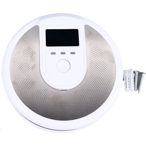 Détecteur de fumée 2 en 1, capteur intelligent avec pile, alarme anti-incendie pour maison, sécurité domestique efficace, rappel automatique intégré. (1/5)
