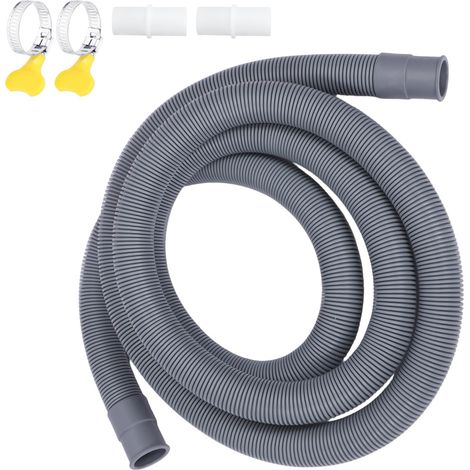 Tuyau D'Alimentation, Tuyau Arrivée Eau Machine à Laver Lave-Vaisselle Universel, 2M Non Extensible, 1 Raccord 20mm avec 2 Colliers de Serrage, pour Installation Cuisine Buanderie (1/5)