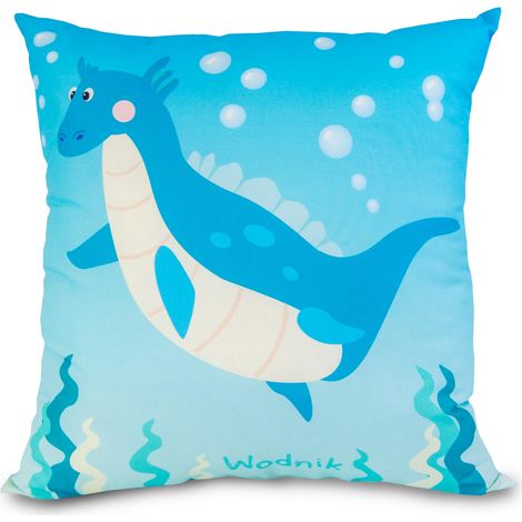 40x40 Kinderkissen mit dem Sternzeichen Ihres Kindes, Wassermann, in Blau (1/4)