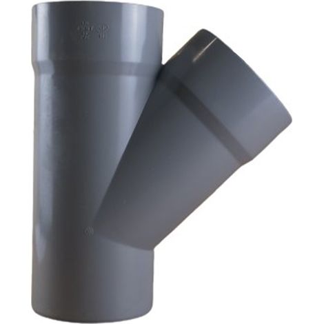 Culotte PVC 45° Mâle Femelle Ø125 - First Plast (1/5)