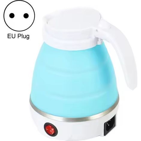 Miniatur-Wasserkocher aus Silikon, zusammenklappbar, 0,6 l, 600 W (1/4)