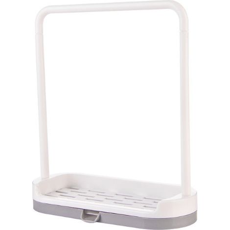 Estante de almacenamiento para cocina, escurridor de toallas de felpa, estante para colgar paños de cocina, jabonera para baño, organizador de escritorio para fregadero