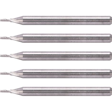 5 fraises hélicoïdales en carbure de tungstène, fraise CNC pour bois, couteau de défonceuse 3,175 x 1 x 3 mm, lot de 5 (1/5)