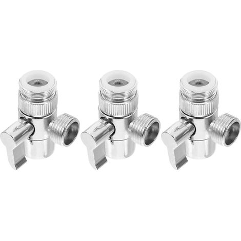 3 Pièces Adaptateur Inverseur Trois Voies en Cuivre et Abs (1/5)