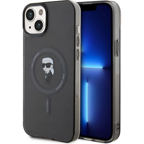 Karl Lagerfeld IML Ikonik MagSafe - iPhone 15 Plus Hülle (Schwarz) (1/5)