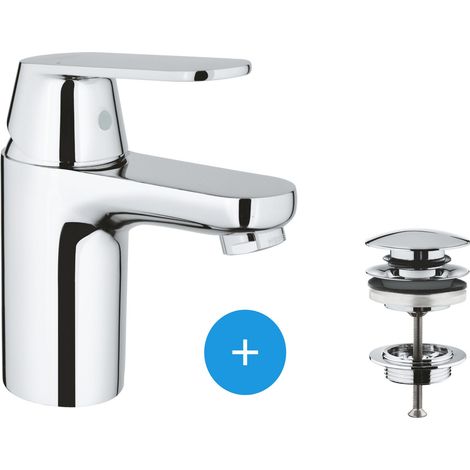 Grohe Eurosmart Cosmopolitan - Miscelatore da lavabo, con sistema di scarico Push-Open, cromo 23925000 (1/4)
