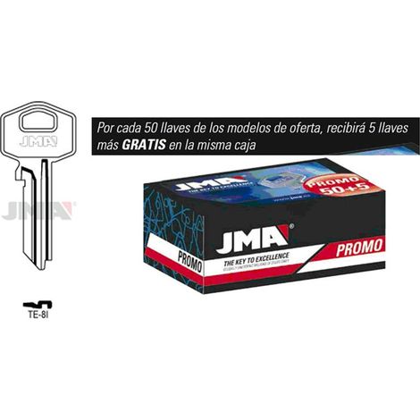 Jeu de clés JMA Promo 50 clés + 5 gratuites acier type A