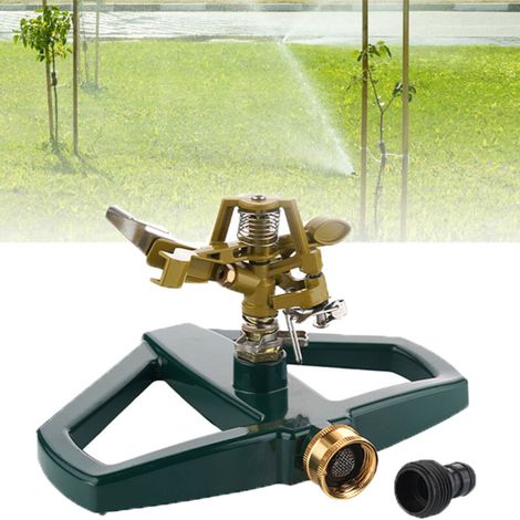 Arroseur rotatif à 360 degrés pour pelouse, arroseur automatique de jardin avec couverture réglable sur une grande surface (1/5)