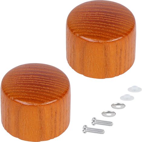Bouton De Couvercle En Bois - Poignée De Remplacement Résistante À La Chaleur Pour Casseroles Et Faitouts - Installation Facile Avec Vis - Lot De 2 (1/5)