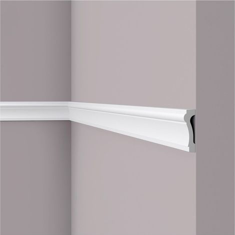 Moldura para pared NMC WL6 WALLSTYL Noel Marquet Moldura decorativa Marco para puerta diseño atemporal clásico blanco 2 m