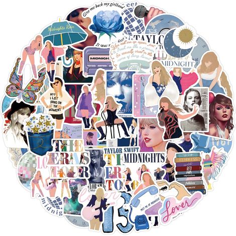 100 stickers musicaux Taylor Swift pour albums photos, autocollants DIY déco scrapbooking, adhésifs variés (1/5)