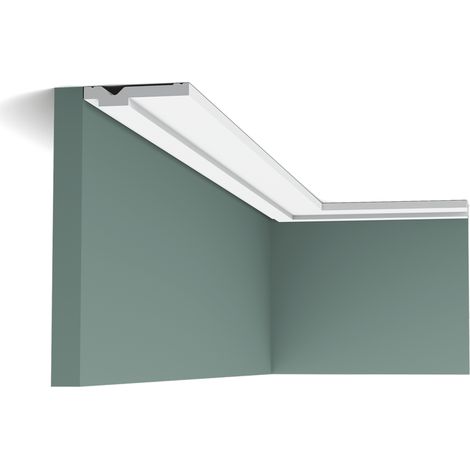 Orac – Corniche plate CX161 – bordure L200 x H1,3 x L6,9 cm – pour finition intérieure – peinture recommandée pour protection UV (1/6)
