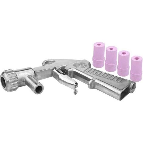 Pistolet de Sablage à Air Comprimé avec 4 Buses en Céramique Pistolet Sablage, Pneumatique Kit Pistolet à Sable (1/5)
