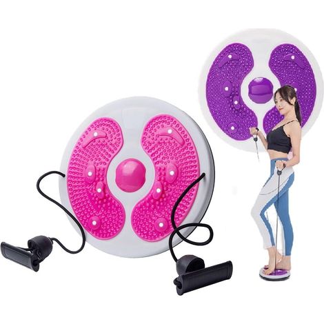1 Disque de torsion,Plastique ABS,Cadre silicone antidérapant,Cordes élastiques,Massage pieds,Entraînement maison (1/5)