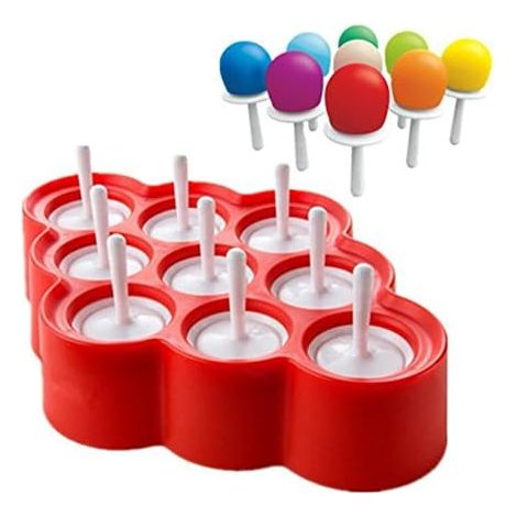 Moule à glace en silicone sans BPA - Excellent outil de cuisine pour faire des sucettes glacées en été pour vos enfants (1/5)