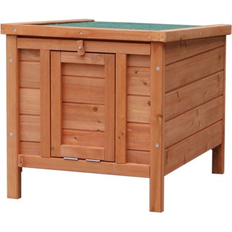 Ricovero in legno per animali rialzato Farm 5 per piccoli animali - 42x51,5x43 cm (1/3)