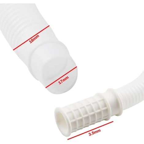Tuyau de vidange pour climatiseur, tuyau de vidange portable pour machine à laver, tuyau d'eau flexible pour unités AC, tuyau d'entrée de machine à laver, 3 mètres de long (1/4)