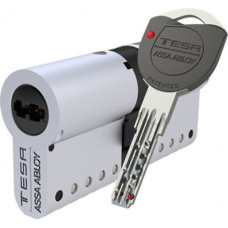 TESA BOMBILLO ALTA SEG TK100 30X30 LATON MED.CILINDRO 50X50 ACABADOS NIQUEL