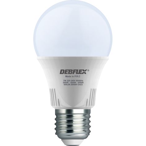 DEBFLEX - AMPOULE A60 SMD VERRE BLANC E27 7W TRIMAX 650LM - 600356 (1/3)