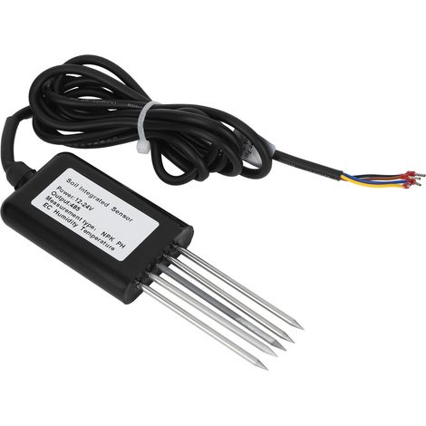 Testeur de conductivité RS485 à 5 broches pour le pH, le NPK, la température, l'humidité et la conductivité électrique du sol. (1/5)