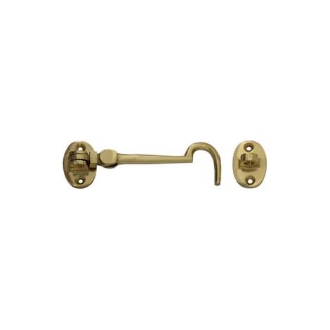 GANCIO FERMAPERSIANE OTTONE PESANTE SNODATO CON INCONTRO- - mm.50 - 4 pezzi
