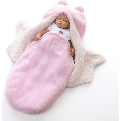 Enveloppe pour bébé Nouveau-né Kids Bébé Unisexe Gigoteuses et Confortable Doux Sac de Couchage Couverture pour Dors Bien et Garder Chaud Hiver Pink-0 to 1 Year Old(Rose) sunflower (1/2)