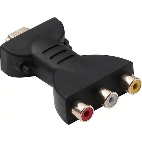 Convertisseur vidéo Audio-HDMI vers RCA Adaptateur HDMI à Av Rouge Blanc Jaune de synchronisation Audio et vidéo 1080P (1/5)