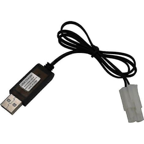 Câble de charge USB universel pour batteries Ni-Cd/Ni-MH 9,6 V de voitures radiocommandées avec prise KET-2P (1/5)