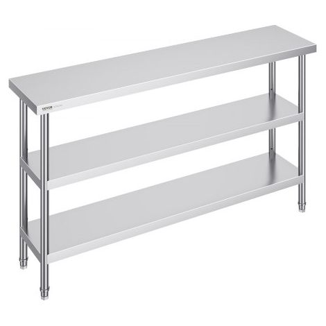 Table de Travail en Acier Inoxydable 35 - 6x152 - 4x86 - 4 cm (1/5)