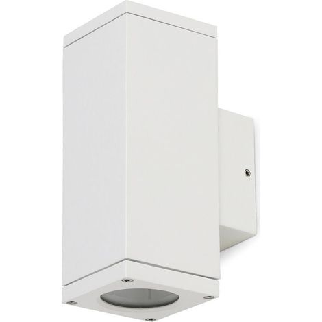 Supporto a parete CUB Square IP54 GU10 2x4.50W up-down Bianco (1/2)