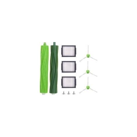 Kit de pièces de rechange et d'accessoires : filtres, brosses latérales et roues pour aspirateurs iRobot Roomba i7, i7+ et E5, E6 et E7 – Lot de 11 (1/5)