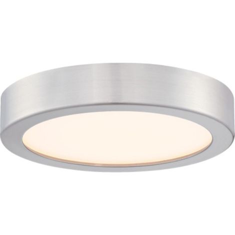 LED Ceiling Light Flat Nickel / Acrylic 16 cm (1/2)