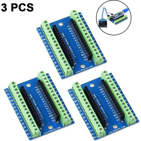 Adaptateur De Terminaux Pour Arduino Nano - Carte D'extension Nano V1.0 AVR AU - 5 Pièces (1/5)